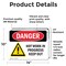Signmission Hot Surface Sign, 10 in H x 14 in W, Vinyl Decal, Hot Work In Progress Keep Out OS-2PACK-DS-D-1014-L-1365 - alternate 7